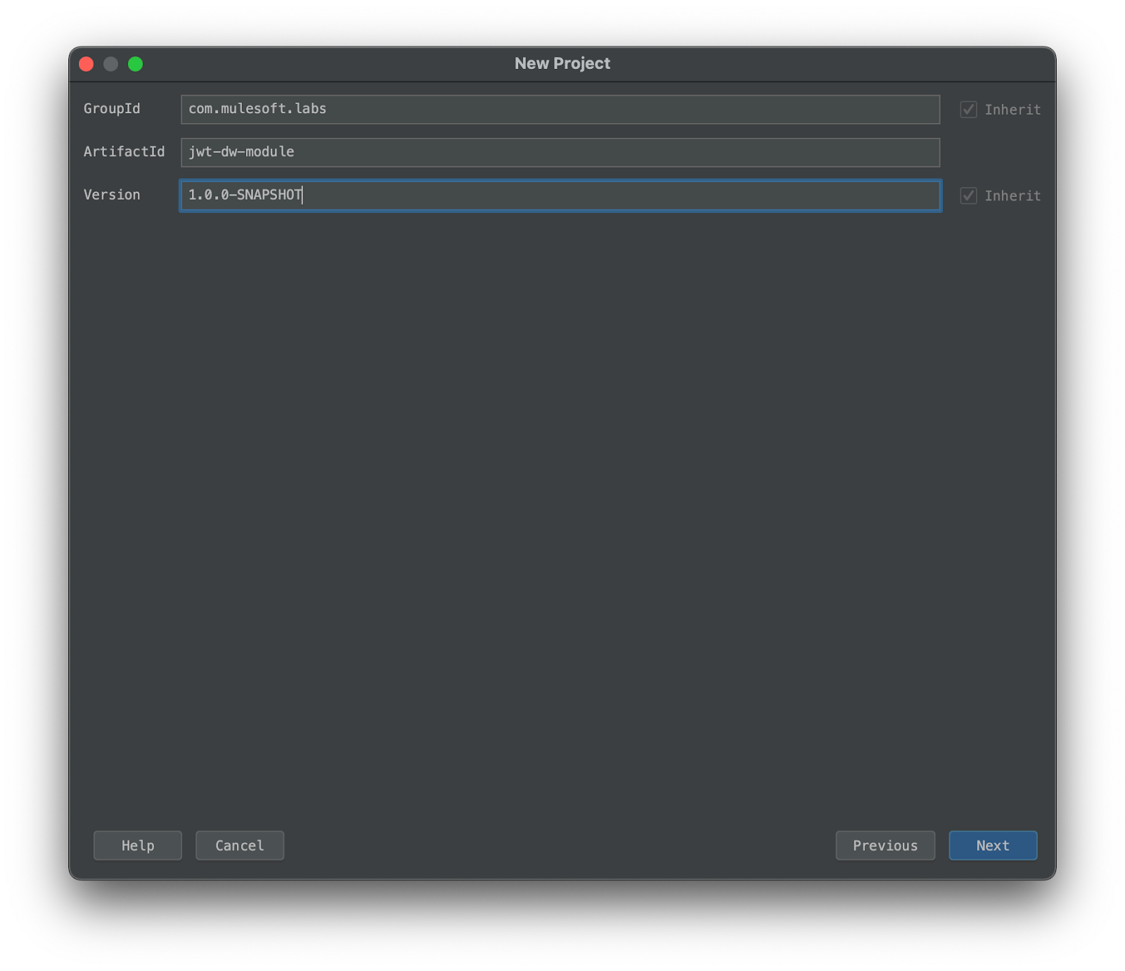 Screenshot of setting module IDs